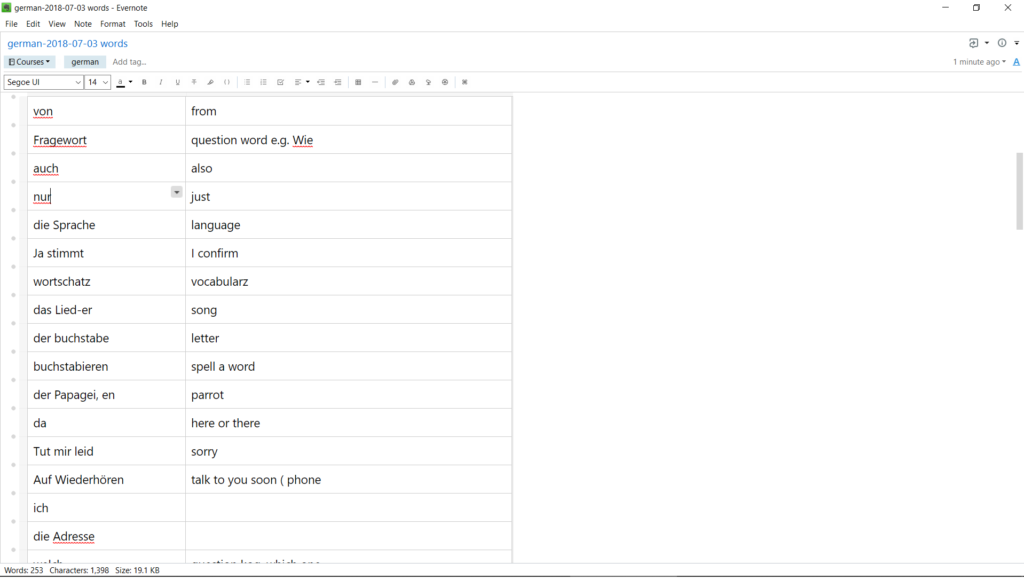 evernote and german_words
